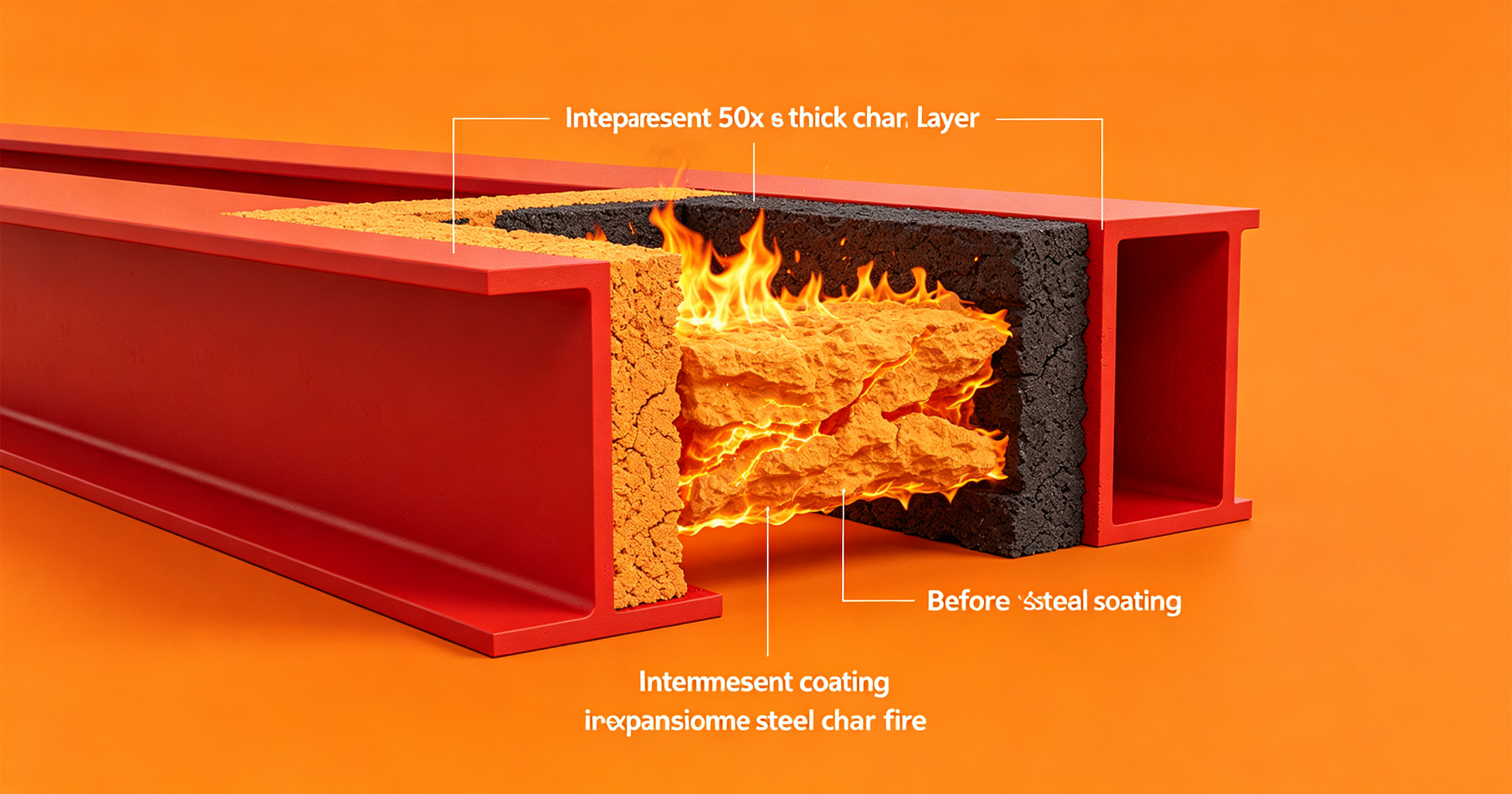 Intumescent Coatings How They Expand 50X To Protect Steel From Fire