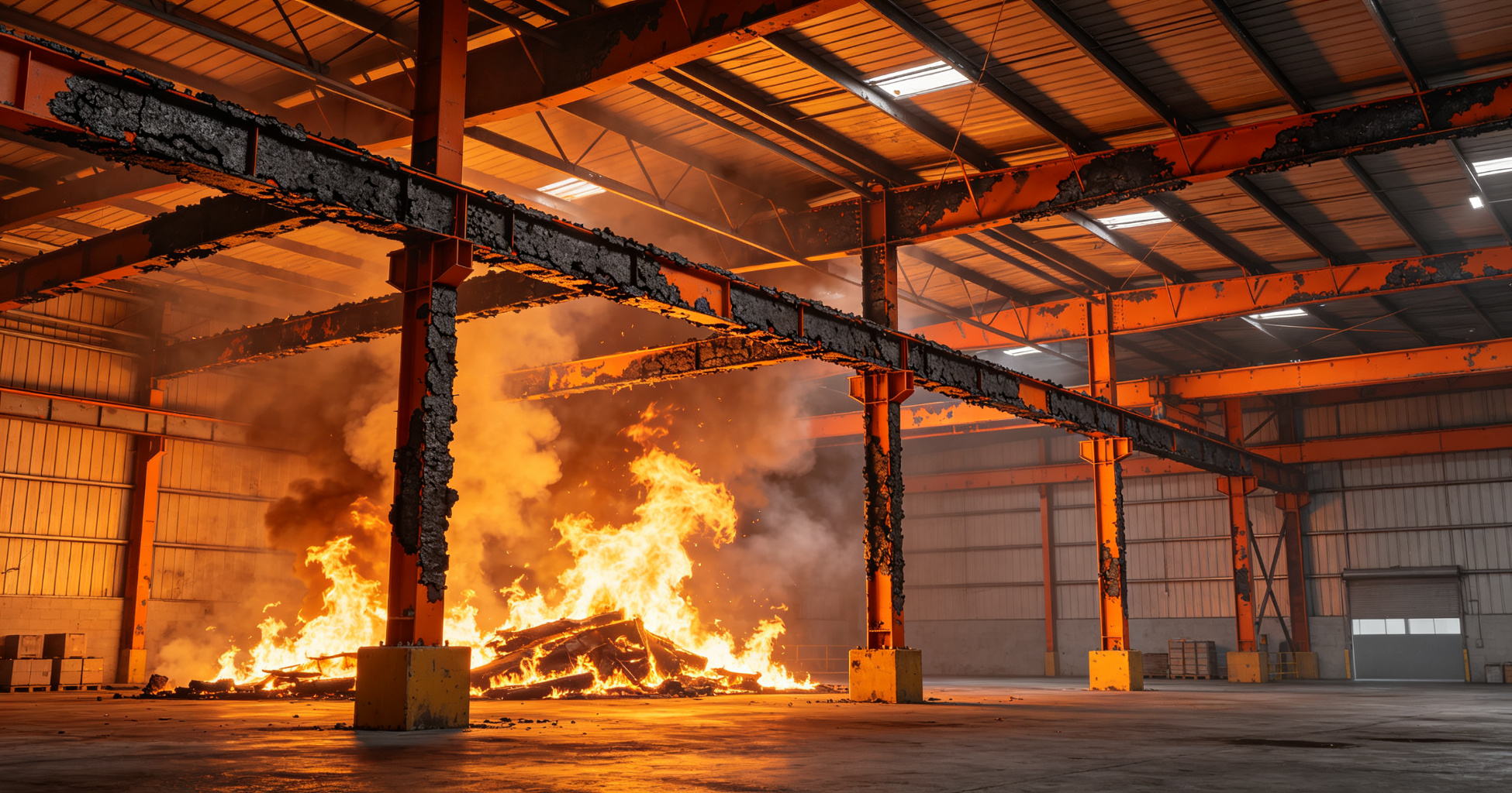 Warehouse Fire: How Intumescent Coating Saved Steel Beams for 90 Minutes