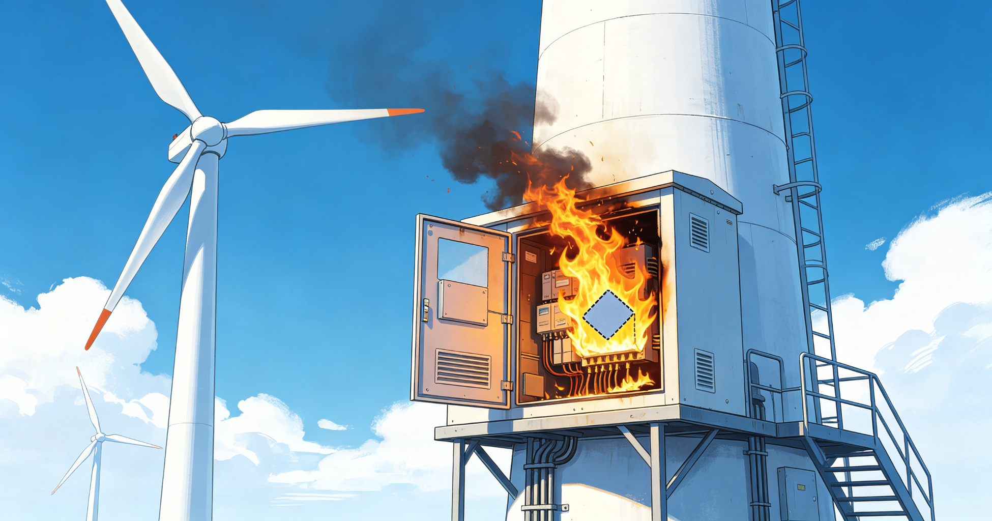 Wind Turbine Converter Cabinet Fire How A Patch Contained The Damage